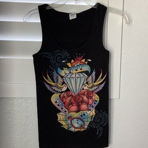 DNLA women’s sleeveless T-shirt, Size Large, cotton, like new condition.